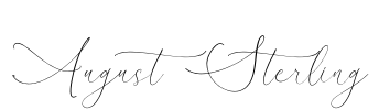 August Sterling Font Image
