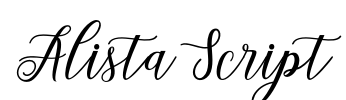 Alista Script Font Image