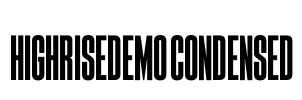 HighriseDemo Condensed Font Image