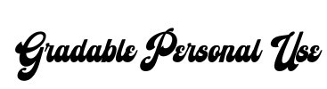 Gradable Personal Use Font Image