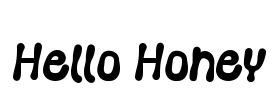 Hello Honey Font Image