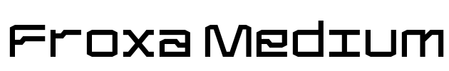 Froxa Medium Font Image