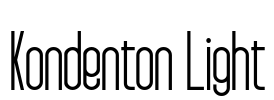 Kondenton Light Font Image