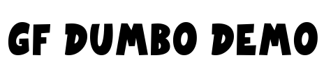 GF Dumbo Demo Font Image