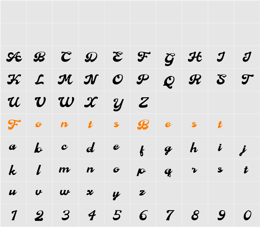 Ajuice_Demo Rounded Character Map