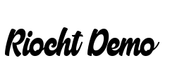 Riocht Demo Font Image