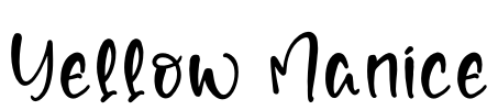 Yellow Manice Font Image