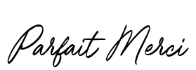 Parfait Merci Font Image