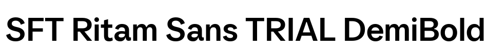 SFT Ritam Sans TRIAL DemiBold