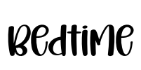 Bedtime Font Image
