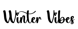 Winter Vibes Font Image