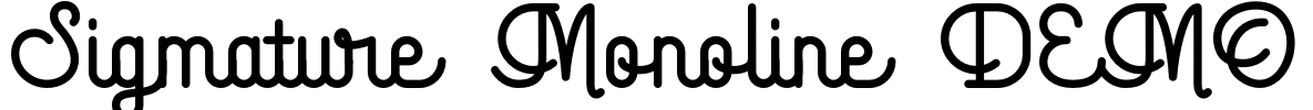 Sigmature Monoline DEMO Font Image