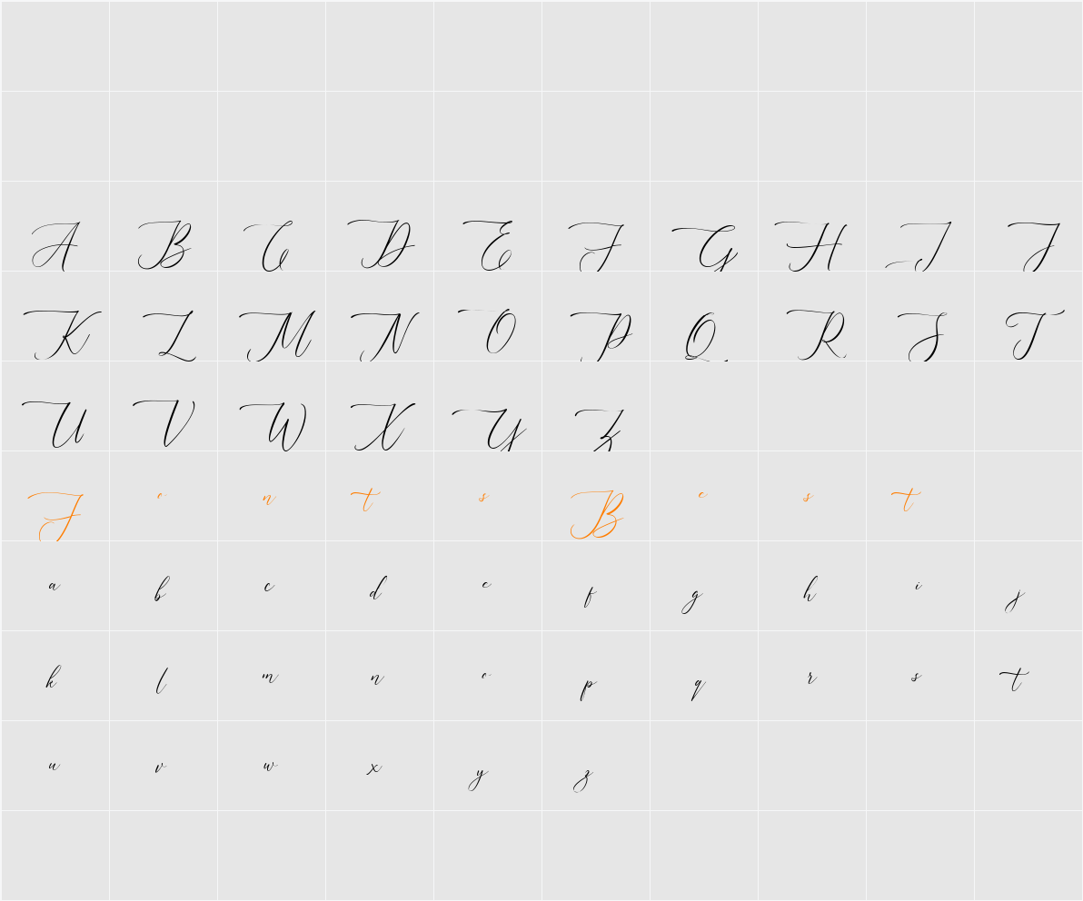 Augustyn FREE Character Map