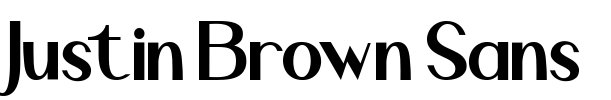 Justin Brown Sans Font Image