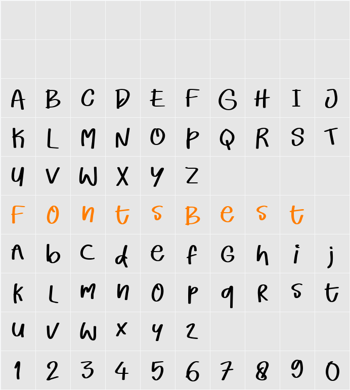 Orange Blast Demo Character Map