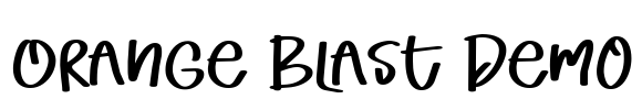 Orange Blast Demo Font Image