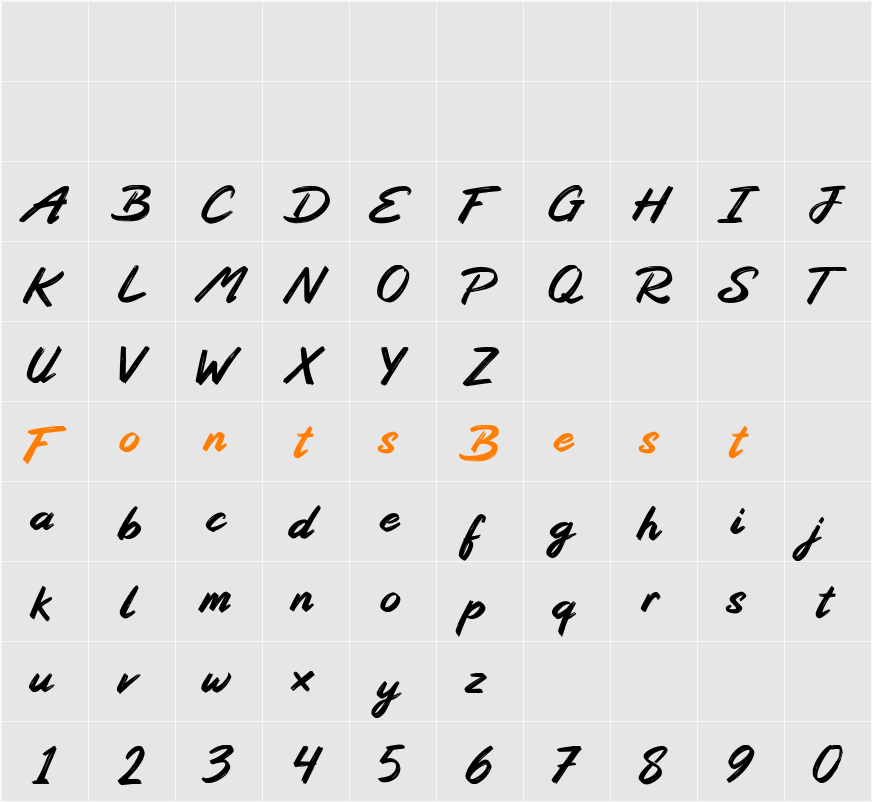 Groundation Foundation Character Map