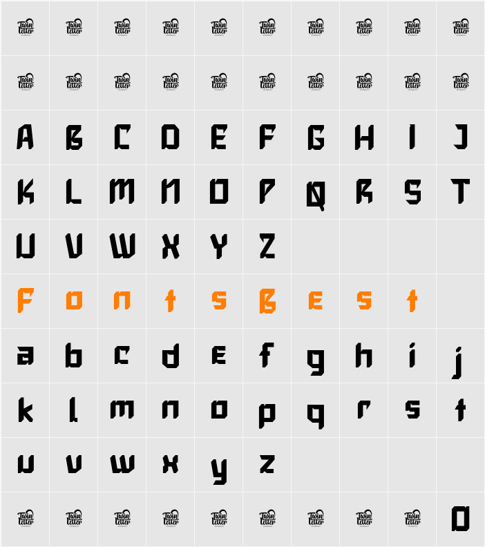 SLAXING Trial Character Map