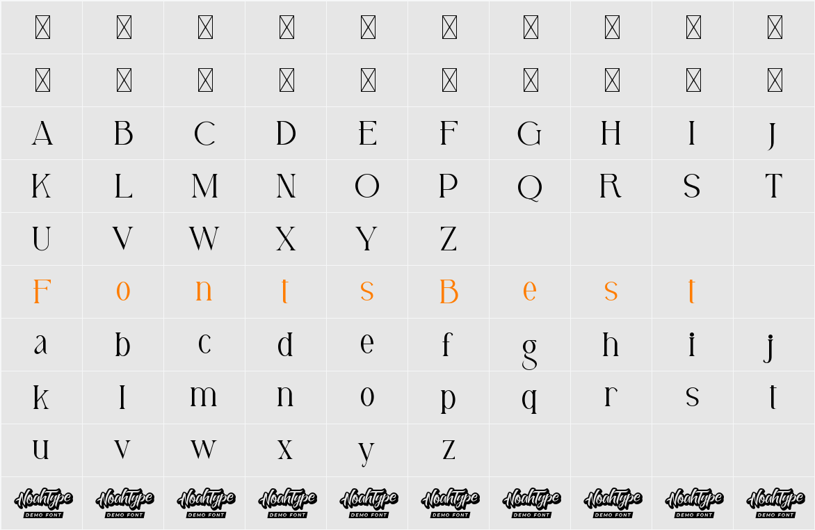 Proudest Boast Demo Character Map