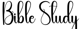 Bible Study Font Image