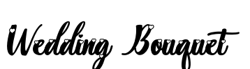 Wedding Bouquet Font Image