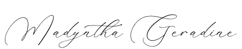 Madyntha Geradine Font Image
