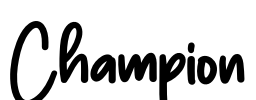 Champion Font Image