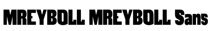 MREYBOLL MREYBOLL Sans Font Image