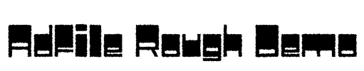 Adfile Rough Demo Font Image
