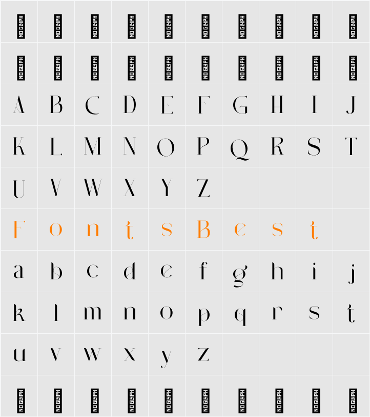 Falery - Demo Version Character Map