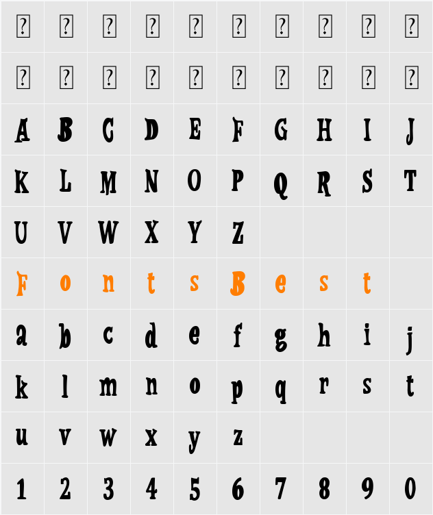 Código Secreto Character Map