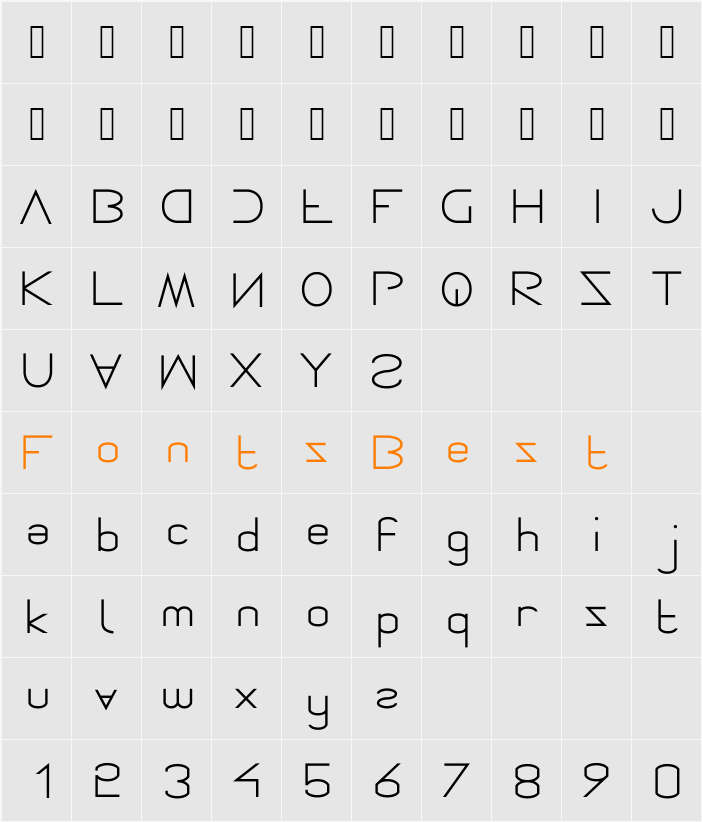 Icir Character Map