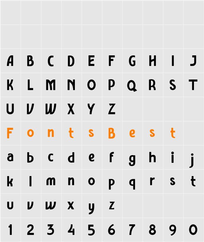 Amro Sans Character Map