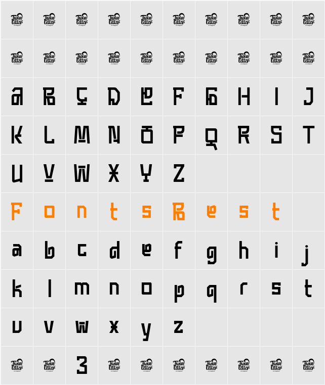 MONCBLA Trial Character Map