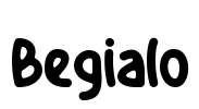 Begialo Font Image