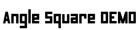 Angle Square DEMO Font Image
