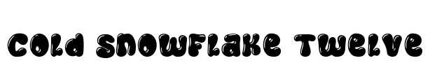 Cold Snowflake Twelve Font Image