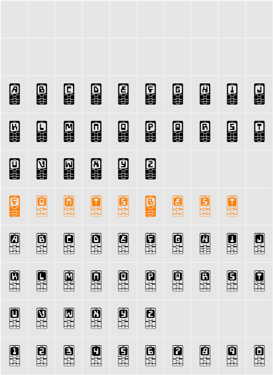Hola Mota Character Map
