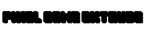Pixel Game Extrude Font Image