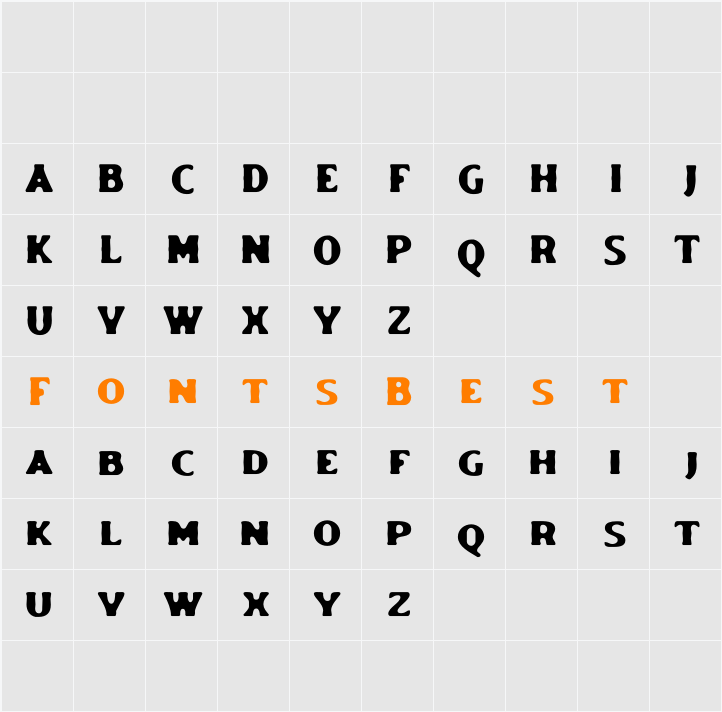 Dutche Blur Demo Character Map