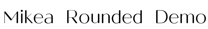 Mikea Rounded Demo Font Image