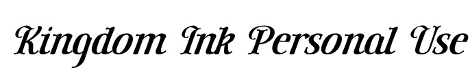 Kingdom Ink Personal Use