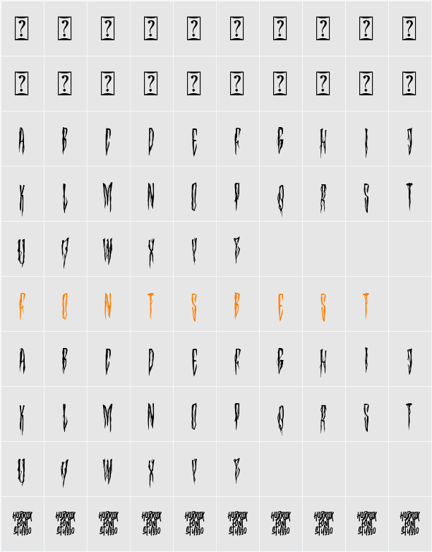 Lamvier Character Map