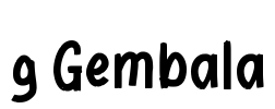 g Gembala Font Image