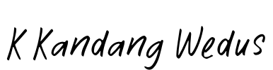 K Kandang Wedus Font Image