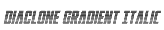 DiaClone Gradient Italic Font Image