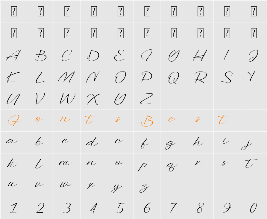 Benjamin Signature Light Character Map