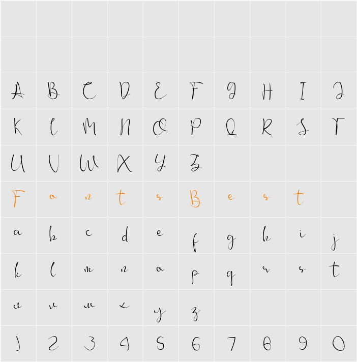 Antaro Character Map