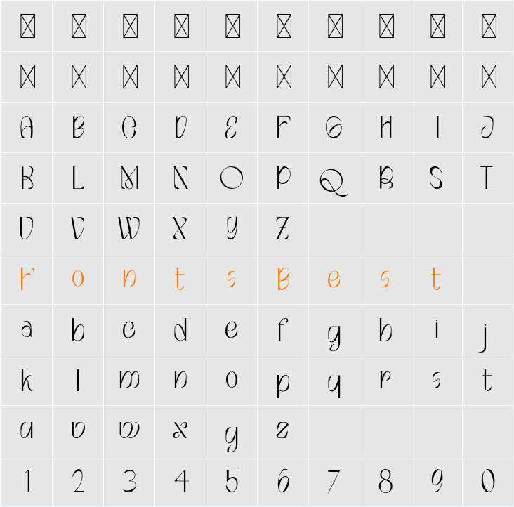 Montero Character Map