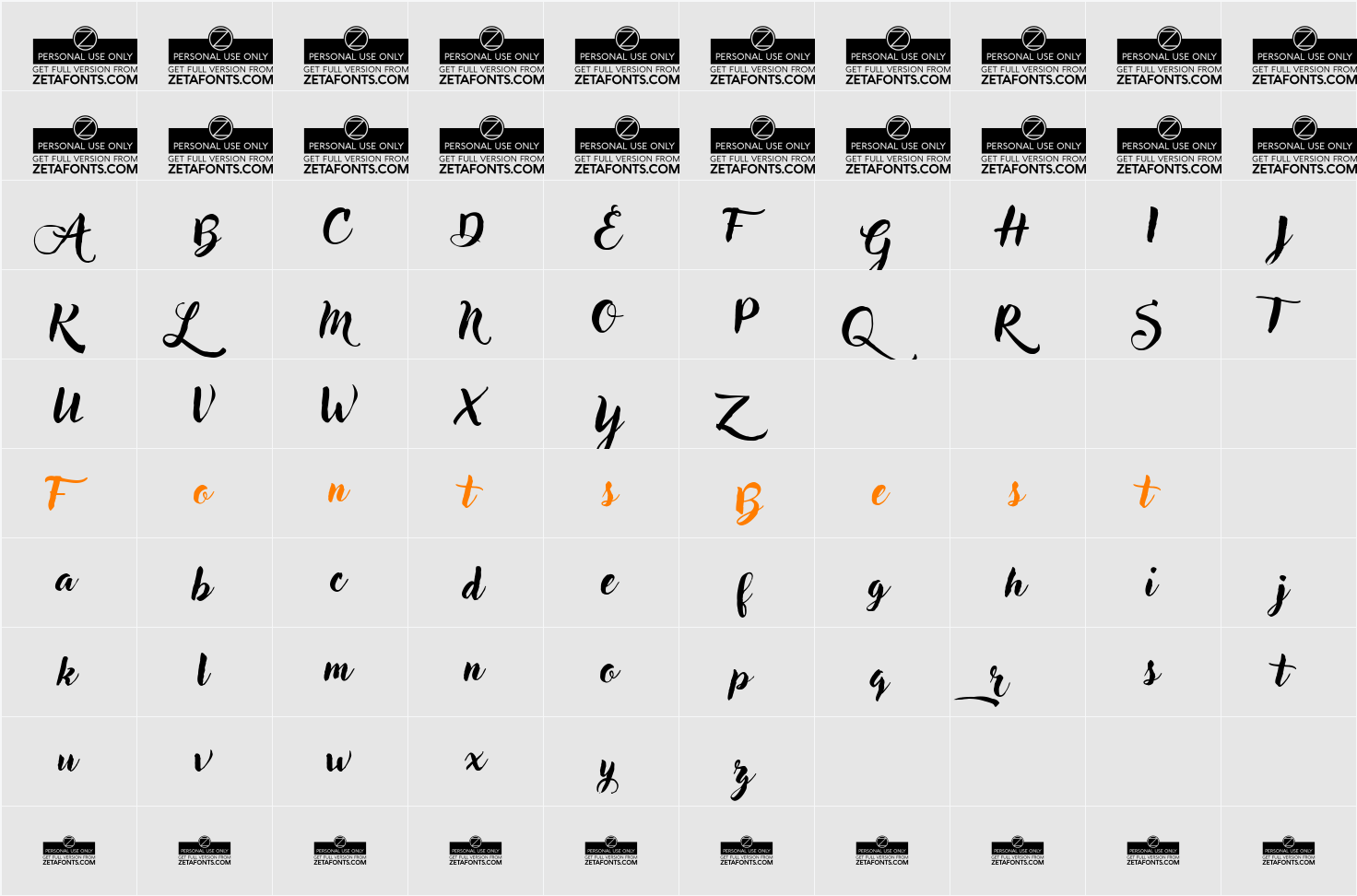Adlery Character Map